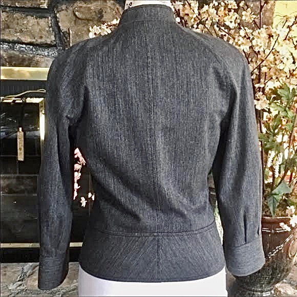 ⭐️HP⭐️ 7 For All Mankind Gray Half Sleeve Blazer Jacket Size Small NWOT - Picture 7 of 8